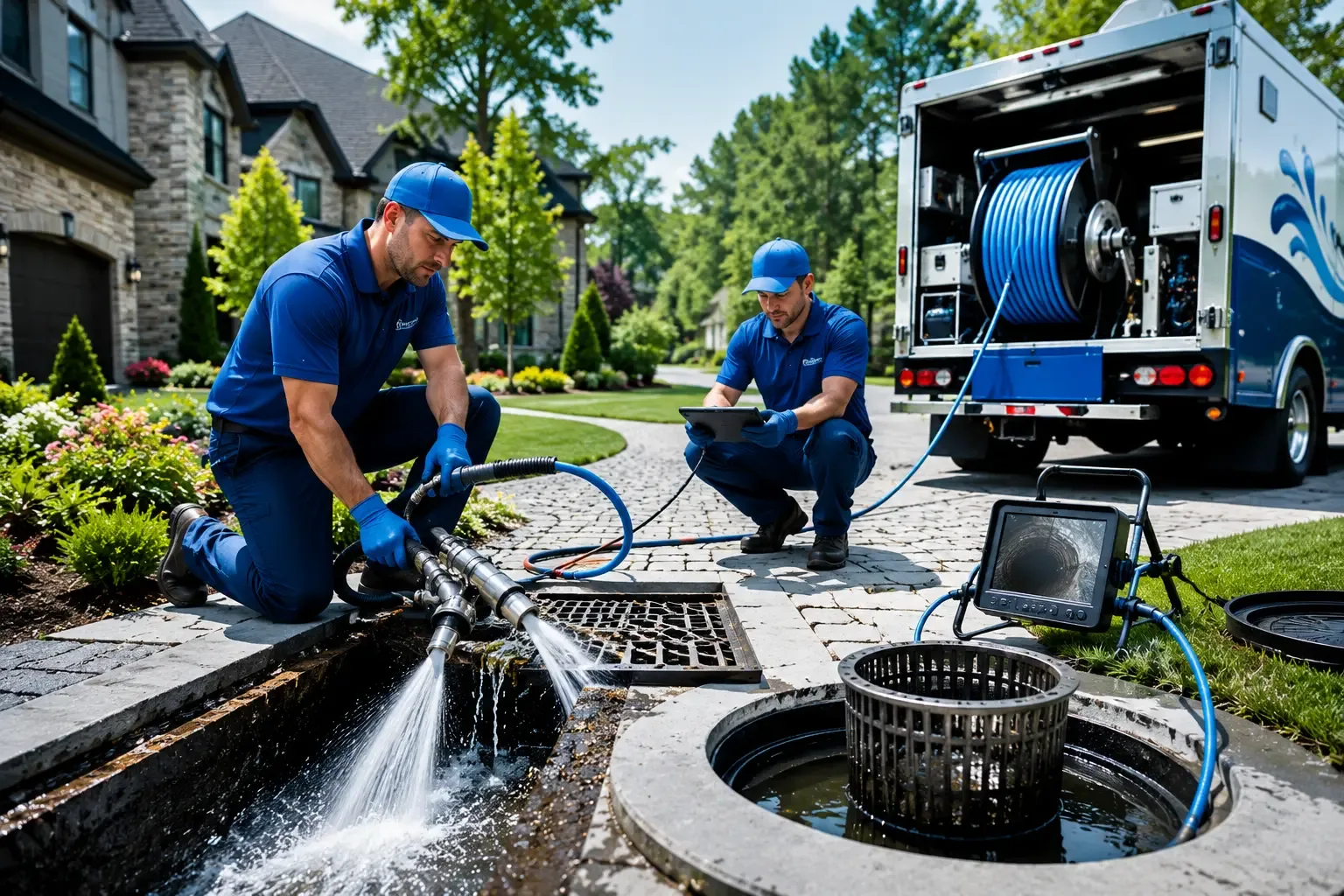 Local outdoor drain cleaning professionals in Nashotah, WI